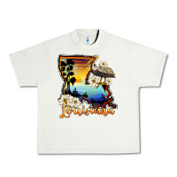 Pistachio louisiana  sunset map magnolia Urban Heavy Tee - BarkalooDesign