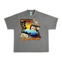 Tornado louisiana  sunset map magnolia Urban Heavy Tee - BarkalooDesign