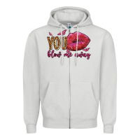 Dove Grey you blow me away olivia Zipper Hoodie - OliviaCreatesArt