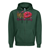 Sports Green you blow me away olivia Zipper Hoodie - OliviaCreatesArt