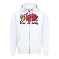 White you blow me away olivia Zipper Hoodie - OliviaCreatesArt