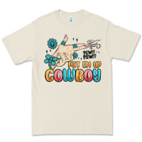 Bone western turquoise put em up cowboy Premium Tee - MaliasSmallBusiness