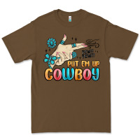 Cacao western turquoise put em up cowboy Premium Tee - MaliasSmallBusiness