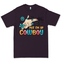 Plum western turquoise put em up cowboy Premium Tee - MaliasSmallBusiness