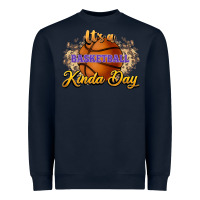 Navy It's a Basketball kinda day Heavyweight Sweatshirt - HowdyJamesFarm