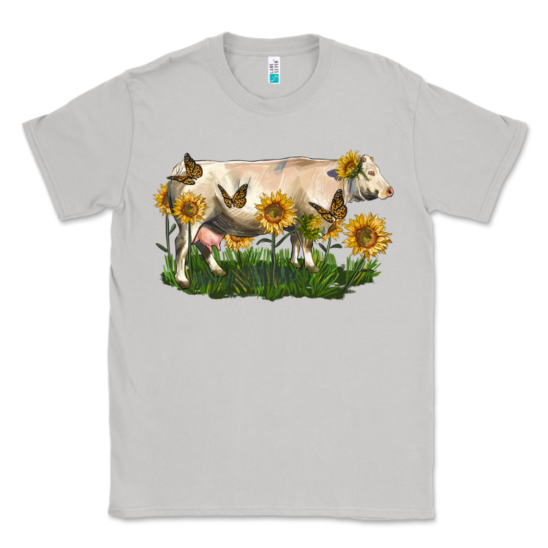Charolais Cow With Sunflower Classic Tee by LillyAllenDesigns | Teevron