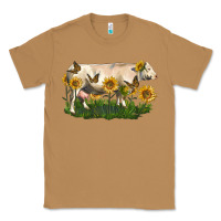 Toasted Coconut charolais cow with sunflower Classic Tee - LillyAllenDesigns