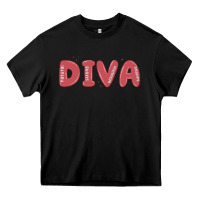Black diva Heavy Core Tee - MaliasSmallBusiness