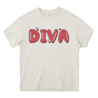 Cream diva Heavy Core Tee - MaliasSmallBusiness