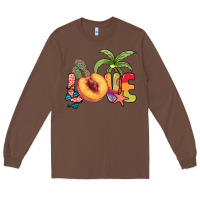 Chestnut Love peach summer Long Sleeve Tee - NancyCooperArtShop