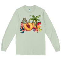 Matcha Love peach summer Long Sleeve Tee - NancyCooperArtShop