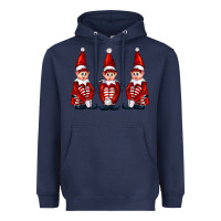 Navy Christmas Elfs Heavyweight Hoodie - FaDigitalArtStudio