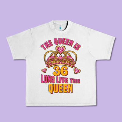 The Queen Is 36 Long Live The Queen Urban Heavy Tee Designed By Jasminsmagicworld