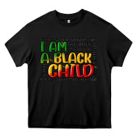 Black i am a black child Heavy Core Tee - MaliasSmallBusiness