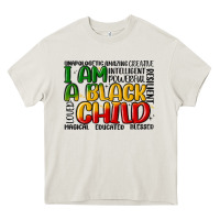 Cream i am a black child Heavy Core Tee - MaliasSmallBusiness
