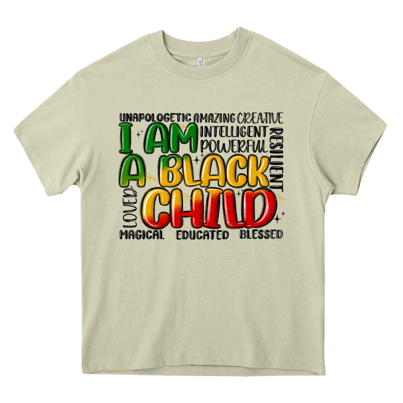 I Am A Black Child Heavy Core Tee by MaliasSmallBusiness | Teevron