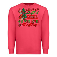 Cardinal Just A Girl Who Loves Christmas Premium Sweatshirt - FaDigitalArtStudio