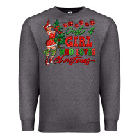 Charcoal Heather Just A Girl Who Loves Christmas Premium Sweatshirt - FaDigitalArtStudio