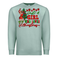 Seafoam Just A Girl Who Loves Christmas Premium Sweatshirt - FaDigitalArtStudio