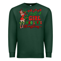 Sports Green Just A Girl Who Loves Christmas Premium Sweatshirt - FaDigitalArtStudio