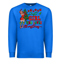 True Royal Just A Girl Who Loves Christmas Premium Sweatshirt - FaDigitalArtStudio