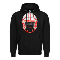 Black football helmet fa element Zipper Hoodie - FaDigitalArtStudio