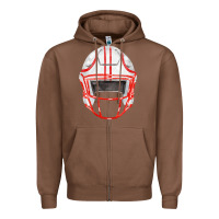 Chestnut football helmet fa element Zipper Hoodie - FaDigitalArtStudio