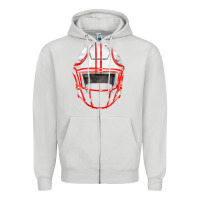 Dove Grey football helmet fa element Zipper Hoodie - FaDigitalArtStudio
