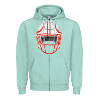 Seafoam football helmet fa element Zipper Hoodie - FaDigitalArtStudio