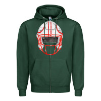 Football Helmet Fa Element Zipper Hoodie | Teevron