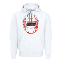 White football helmet fa element Zipper Hoodie - FaDigitalArtStudio