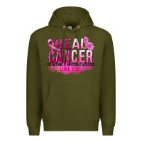 Army Green Heal Cancer for nothing is impossible Premium Hoodie - FaDigitalArtStudio