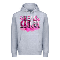Heather Grey Heal Cancer for nothing is impossible Premium Hoodie - FaDigitalArtStudio