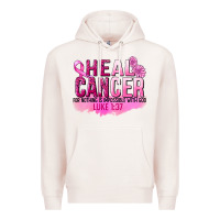 Pale Pink Heal Cancer for nothing is impossible Premium Hoodie - FaDigitalArtStudio