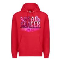 Red Heal Cancer for nothing is impossible Premium Hoodie - FaDigitalArtStudio