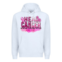 White Heal Cancer for nothing is impossible Premium Hoodie - FaDigitalArtStudio