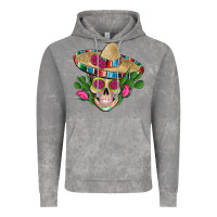 Cloud Rock mexican skull sombrero roses cactus serape Vintage Hoodie - Artiststas