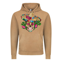 Vintage Camel mexican skull sombrero roses cactus serape Vintage Hoodie - Artiststas