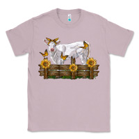 Lilac charolais calf with sunflowers Classic Tee - LillyAllenDesigns