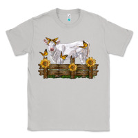 Moon Dust charolais calf with sunflowers Classic Tee - LillyAllenDesigns