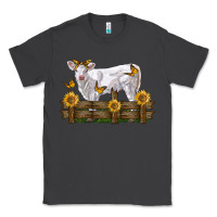 Smoke charolais calf with sunflowers Classic Tee - LillyAllenDesigns