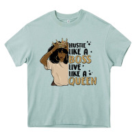 Arona hustle like a boss live like a queen Heavy Core Tee - MaliasSmallBusiness