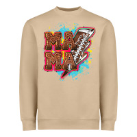 Mushroom Mama Football lightning bolt Heavyweight Sweatshirt - HowdyJamesFarm