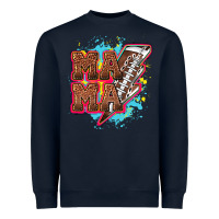 Mama Football Lightning Bolt Heavyweight Sweatshirt | Teevron