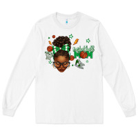White Afro Messy Bun Full Face Basketball Mom Long Sleeve Tee - texasbilliewilder
