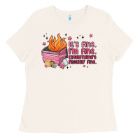 Bone it's fine i'm fine everything's freakin' fine Ladies Tee - MaliasSmallBusiness