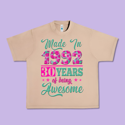 Made In 1992, 30 Years Of Being Awesome Urban Heavy Tee Designed By Jasminsmagicworld