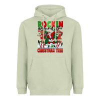 Matcha Rockin Around The Christmas Tree Heavyweight Hoodie - FaDigitalArtStudio