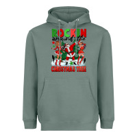 Sage Rockin Around The Christmas Tree Heavyweight Hoodie - FaDigitalArtStudio