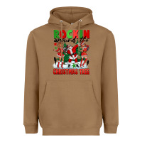 Toasted Coconut Rockin Around The Christmas Tree Heavyweight Hoodie - FaDigitalArtStudio